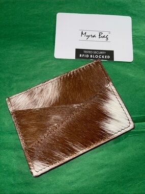 Myra Bag Credit Card Holder
Leather Hair on Hyde